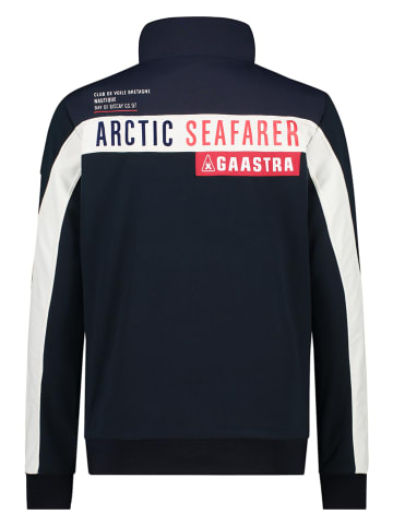 GAASTRA Bluza polarowa "Anchorage" w kolorze granatowo-białym