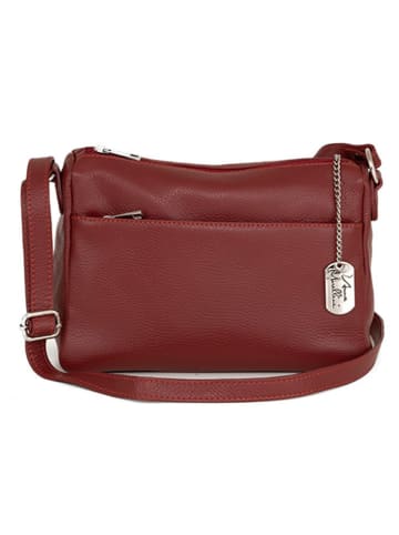Anna Morellini Leren schoudertas "Orlanda" bordeaux - (B)19 x (H)15 x (D)8 cm
