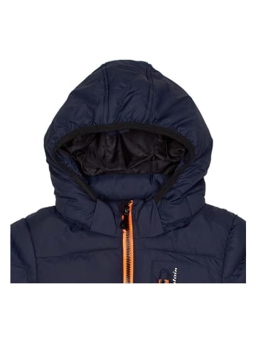 Peak Mountain Doorgestikte jas donkerblauw