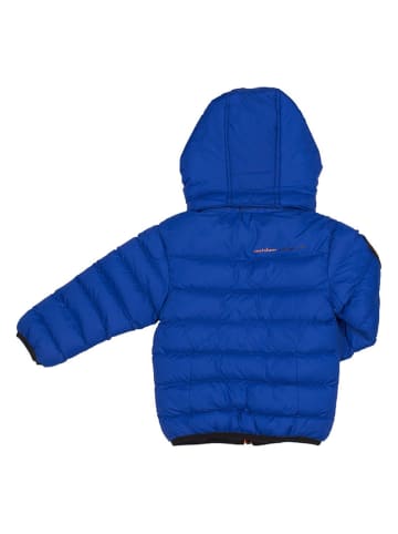 Peak Mountain Doorgestikte jas blauw