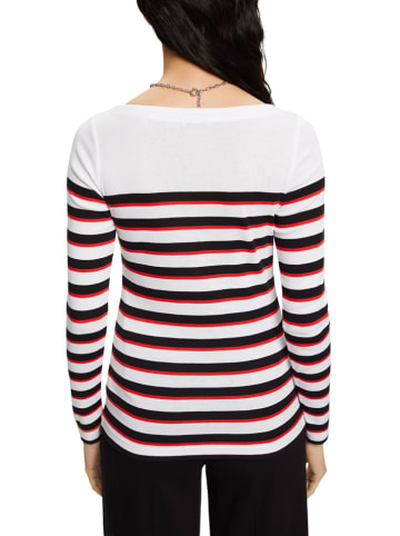 ESPRIT Koszulka w kolorze biało-czarno-czerwonym