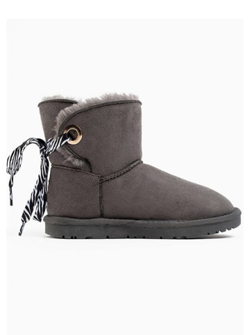 NICEBAY Leder-Winterboots "Ritchi" in Grau