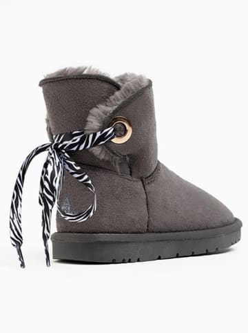 NICEBAY Leder-Winterboots "Ritchi" in Grau