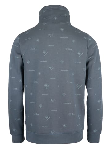 Roadsign Sweatshirt in Eisblau/ Grau