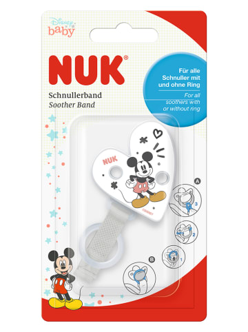 NUK Speenkoord "Disneys Mickey" wit