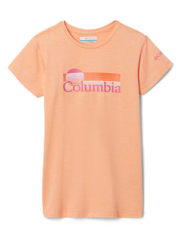 Columbia Koszulka funkcyjna "Mission Peak" w kolorze brzoskwiniowym