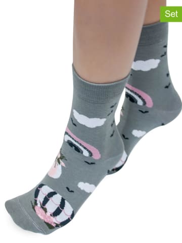 Doctor Nap 3-delige set: sokken grijs