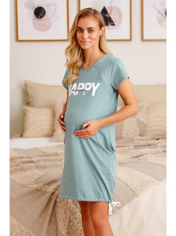Doctor Nap Ciążowa koszula nocna w kolorze turkusowym