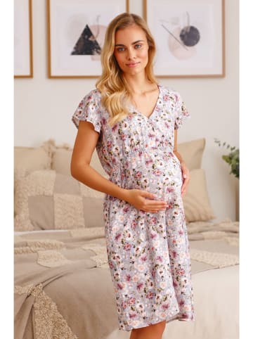 Doctor Nap Zwangerschapspyjama lichtblauw/meerkleurig
