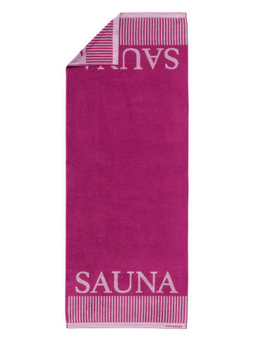 Schiesser Saunatuch "Rom" in Pink