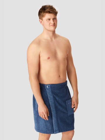 Schiesser Saunakilt "Rom" donkerblauw