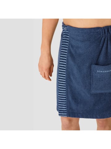 Schiesser Saunakilt "Rom" donkerblauw
