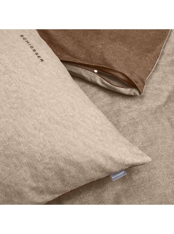 Schiesser Feinbiber-Bettwäsche-Set  in Beige