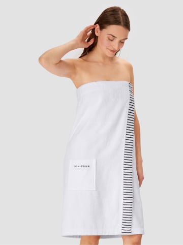 Schiesser Ręcznik "Rom" w kolorze białym do sauny