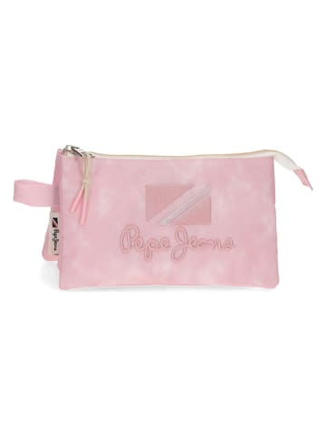 Pepe Jeans Piórnik w kolorze jasnoróżowym - 22 x 12 x 5 cm