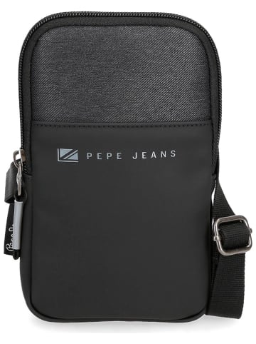 Pepe Jeans Torebka w kolorze czarno-antracytowym - 10,5 x 18 x 2 cm
