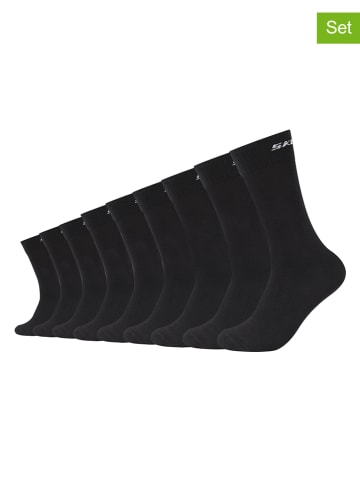 Skechers 9er-Set: Socken in Schwarz