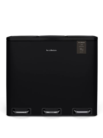 Les collectors Recycling-Mülleimer in Schwarz - 54 l
