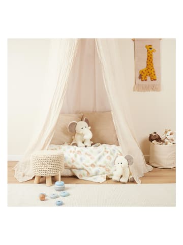 Bieco Spielwaren Kuscheldecke "Zoo" in Beige/ Bunt - (L)90 x (B)75 cm