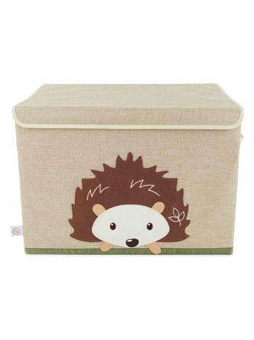 Bieco Spielwaren Aufbewahrungsbox mit Deckel "Igel" in Beige - (B)51 x (H)36 x (T)36 cm