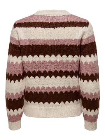 JDY Sweter w kolorze beżowo-brązowym