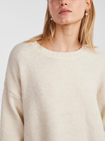 Pieces Sweter w kolorze kremowym