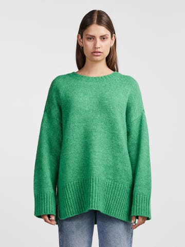 Pieces Sweter w kolorze zielonym