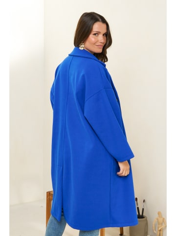 Curvy Lady Płaszcz przejściowy w kolorze niebieskim