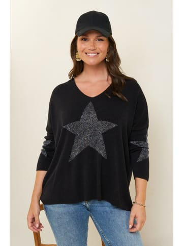 Curvy Lady Pullover in Schwarz