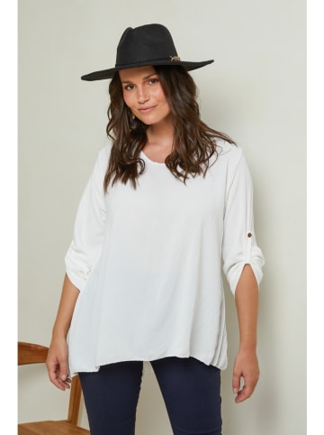 Curvy Lady Bluse in Weiß