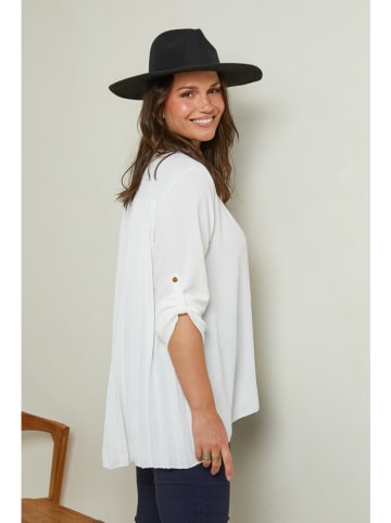 Curvy Lady Bluse in Weiß