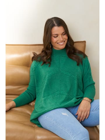 Curvy Lady Sweter w kolorze zielonym