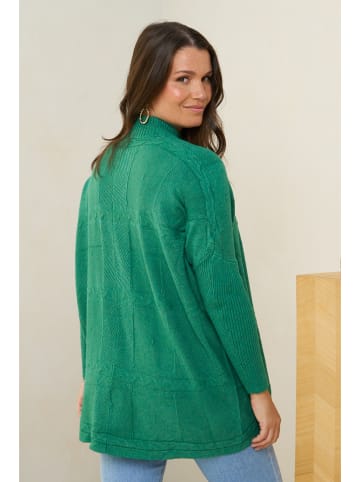 Curvy Lady Sweter w kolorze zielonym