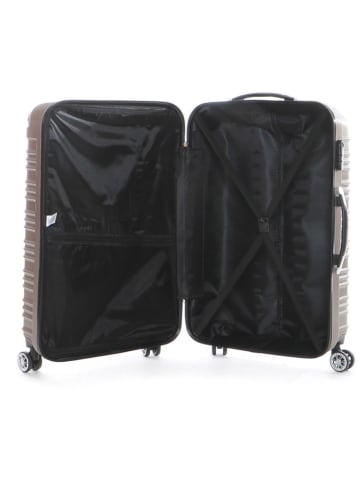 Geographical Norway 3-delige hardcase-trolleyset "Sourcing" champagnekleurig