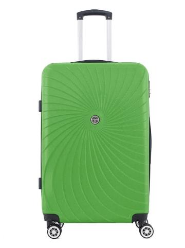 Geographical Norway 3tlg. Hardcase-Trolleyset "Sunlighteo" in Grün