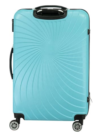 Geographical Norway 3tlg. Hardcase-Trolleyset "Sunlighteo" in Hellblau