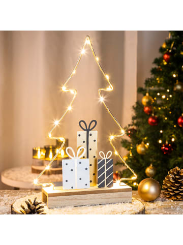 Profiline LED-Dekoleuchte "Xmas Tree Gift" in Warmweiß - (B)24,5 x (H)38,5 x (T)6 cm