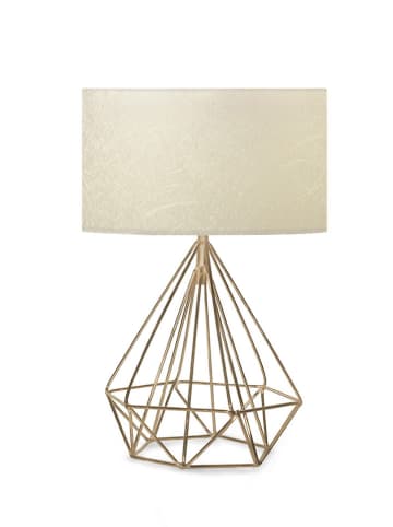 Opviq Lampa stołowa w kolorze złoto-kremowym - 37 x Ø 22 cm