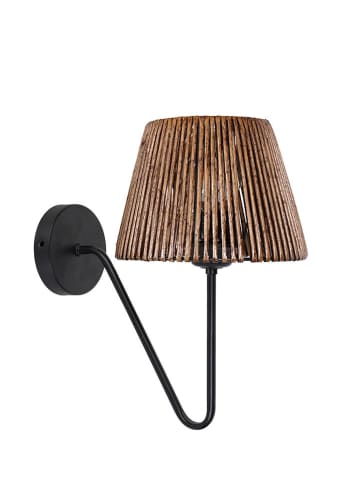 Opviq Lampa ścienna w kolorze jasnobrązowo-czarnym - 20 x 35 cm