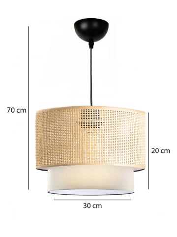 Opviq Hanglamp beige - (H)70 x Ø 30 cm