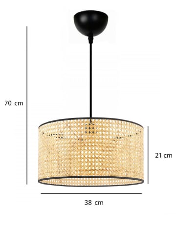 Opviq Hanglamp beige - (H)70 x Ø 36 cm
