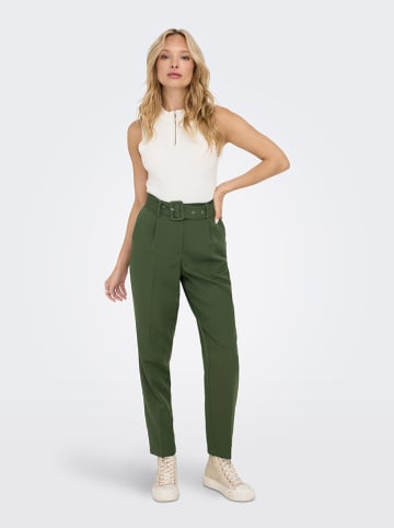 JDY Spodnie w kolorze zielonym