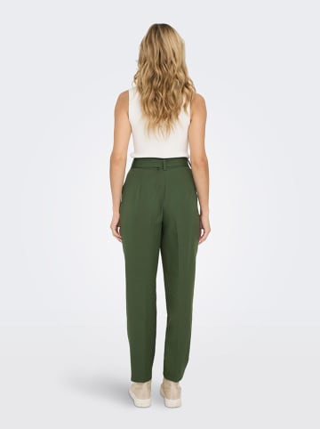 JDY Spodnie w kolorze zielonym