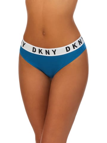 DKNY Stringi w kolorze biało-niebieskim