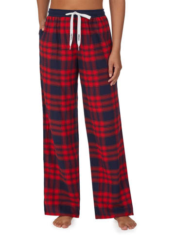 DKNY Pyjama-Hose in Rot/ Schwarz