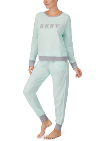 DKNY Piżama w kolorze miętowym