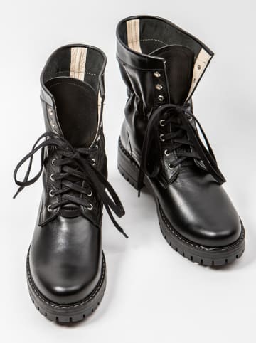 Zapato Leder-Boots in Schwarz