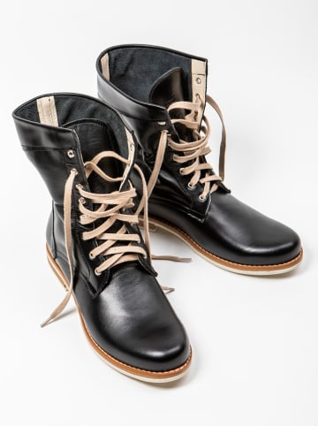 Zapato Leder-Boots in Schwarz