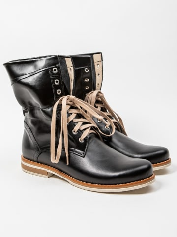 Zapato Leder-Boots in Schwarz