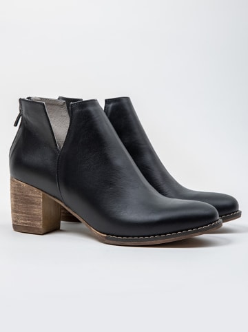 Zapato Leren enkelboots zwart